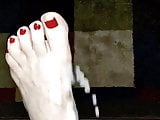 Cum Cum Cum Wifes Sexy Big Red Toe