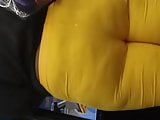 Wide bbw spandex no pantys 