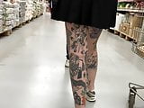 Upskirt young girl tatoo 3