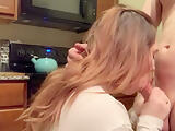 step-daughter Gets creampied in the kitchen